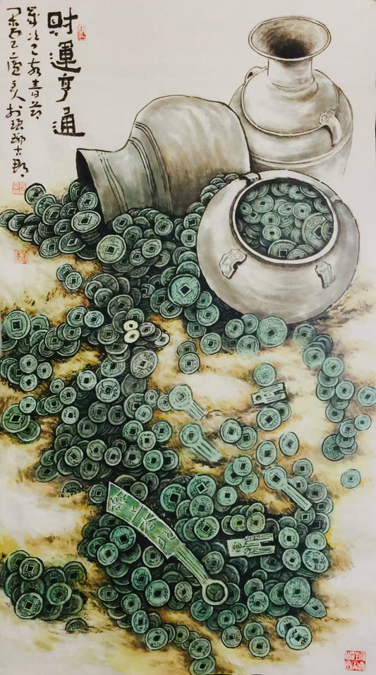 花鸟系列-财运亨通